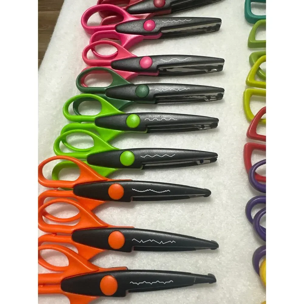 24pc decorative edge craft scissors for paper crafting scrapbooking &card making